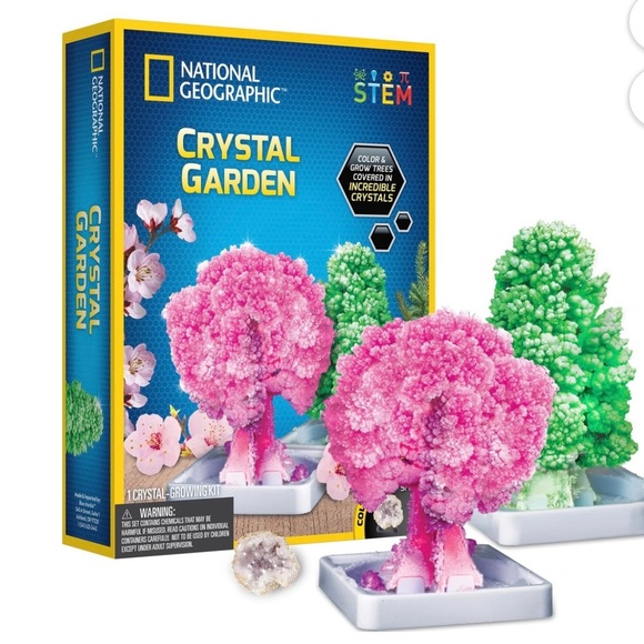 National Geographic - STEM - Crystal Garden Crystal Growing Kit - Ages 8+ - Picture 1 of 4